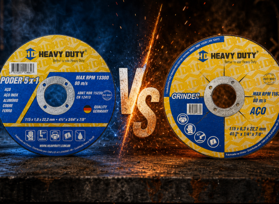 Disco de Desbaste vs Disco de Corte: Diferenças e Usos